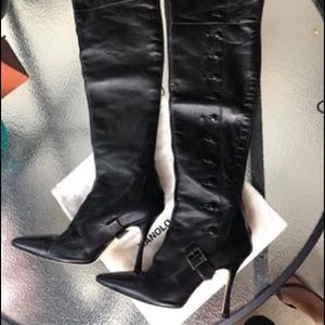 Manolo Thigh High Boots 6 EUC